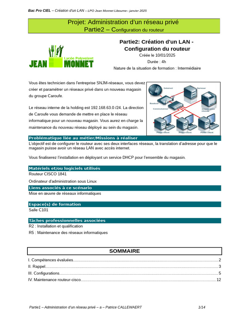 Configuration d'un Routeur pour LAN | PDF | Routage | Adresse IP