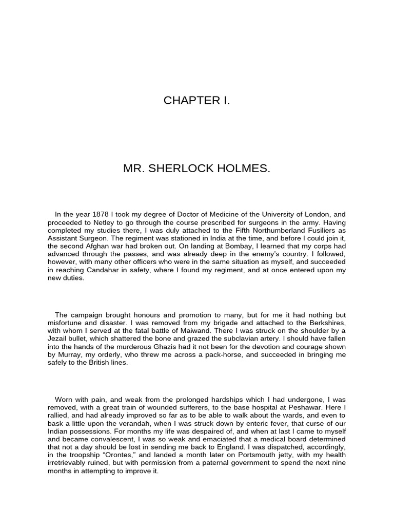 A study in scarlet | PDF | C. Auguste Dupin | Sherlock Holmes