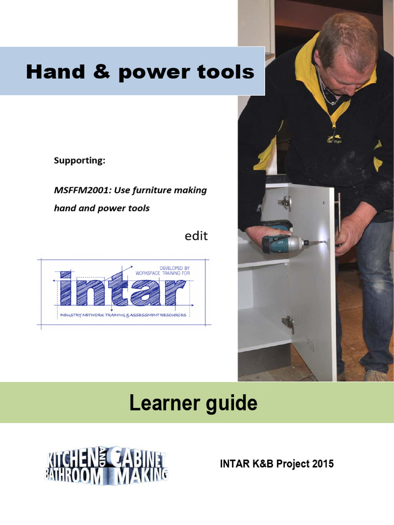 hand_and_power_tools_learner_guide 1 | PDF | Drill | Blade