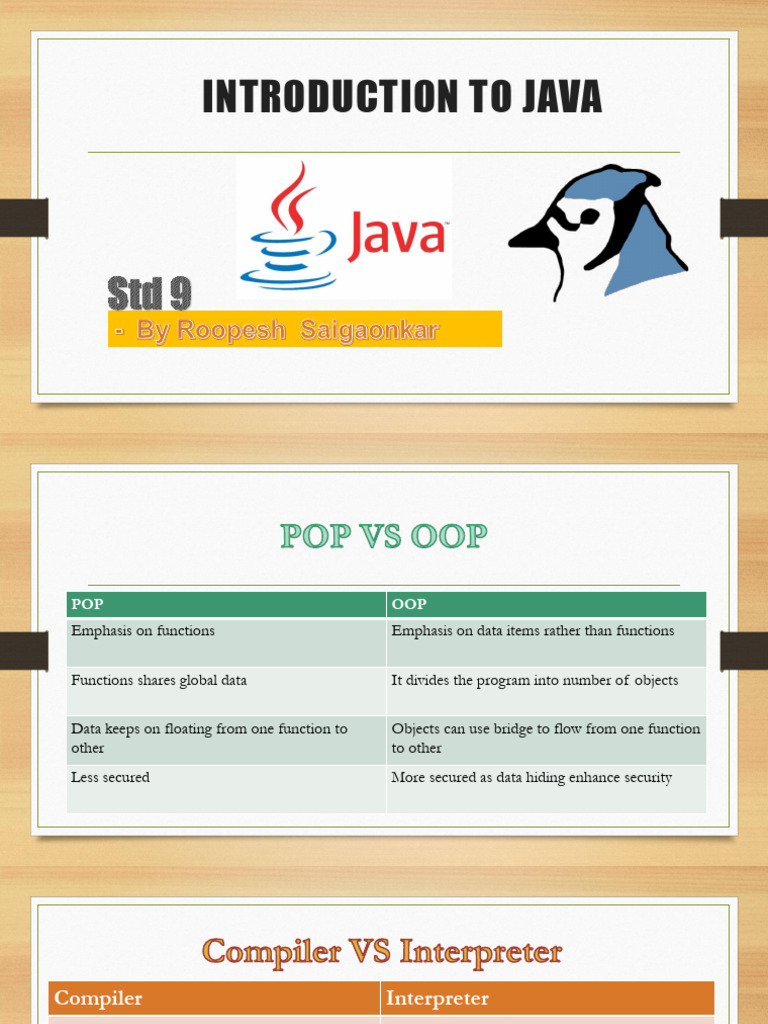 Introduction of Java_Theory | PDF