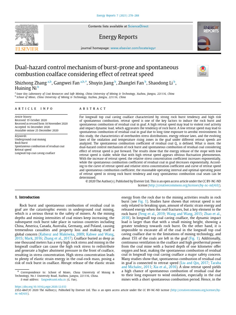 Dual Hazard Control Mechanism of Burst Prone and Spontaneous | PDF ...