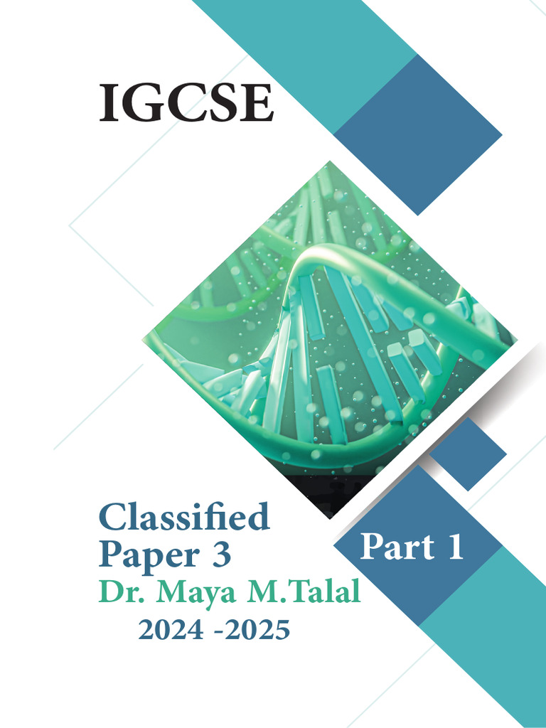 Class Paper 3 Part 1 Cover | PDF