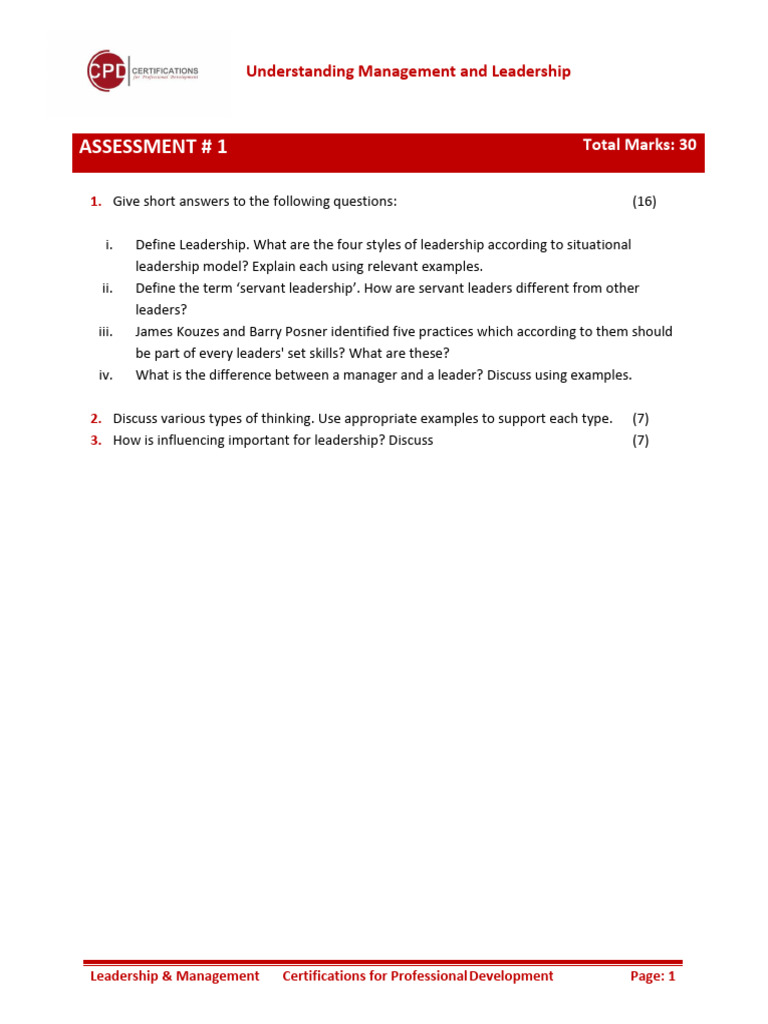 1577102961assessment 1 Understanding Management and Leadership | PDF