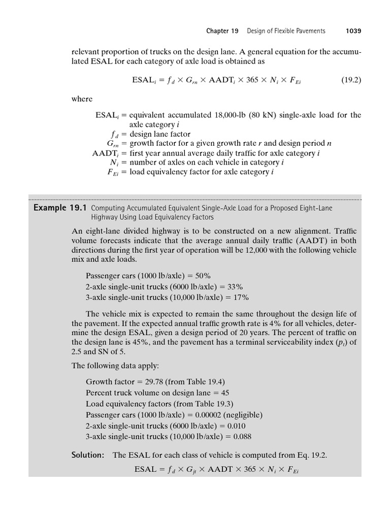 ESAL Calculation for Highway Design | PDF | Truck | Traffic