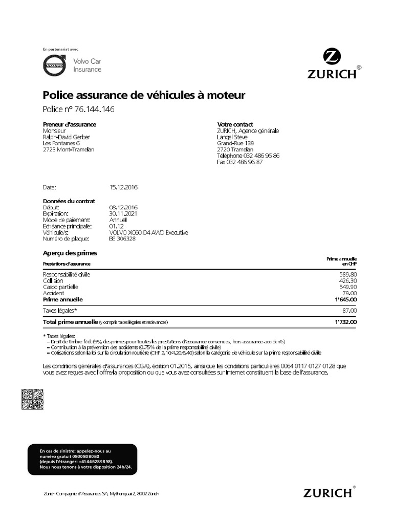 Zurich Vos Documents | PDF