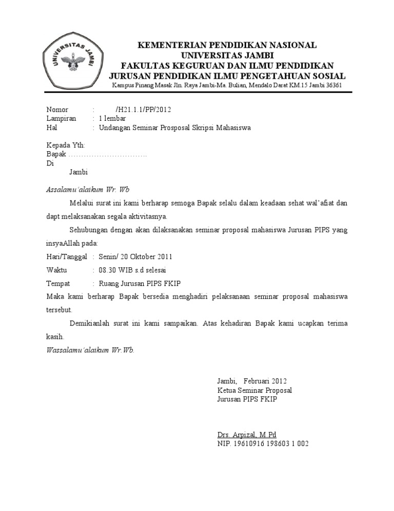 Download 91+ Contoh Surat Surat Undangan Seminar Gratis