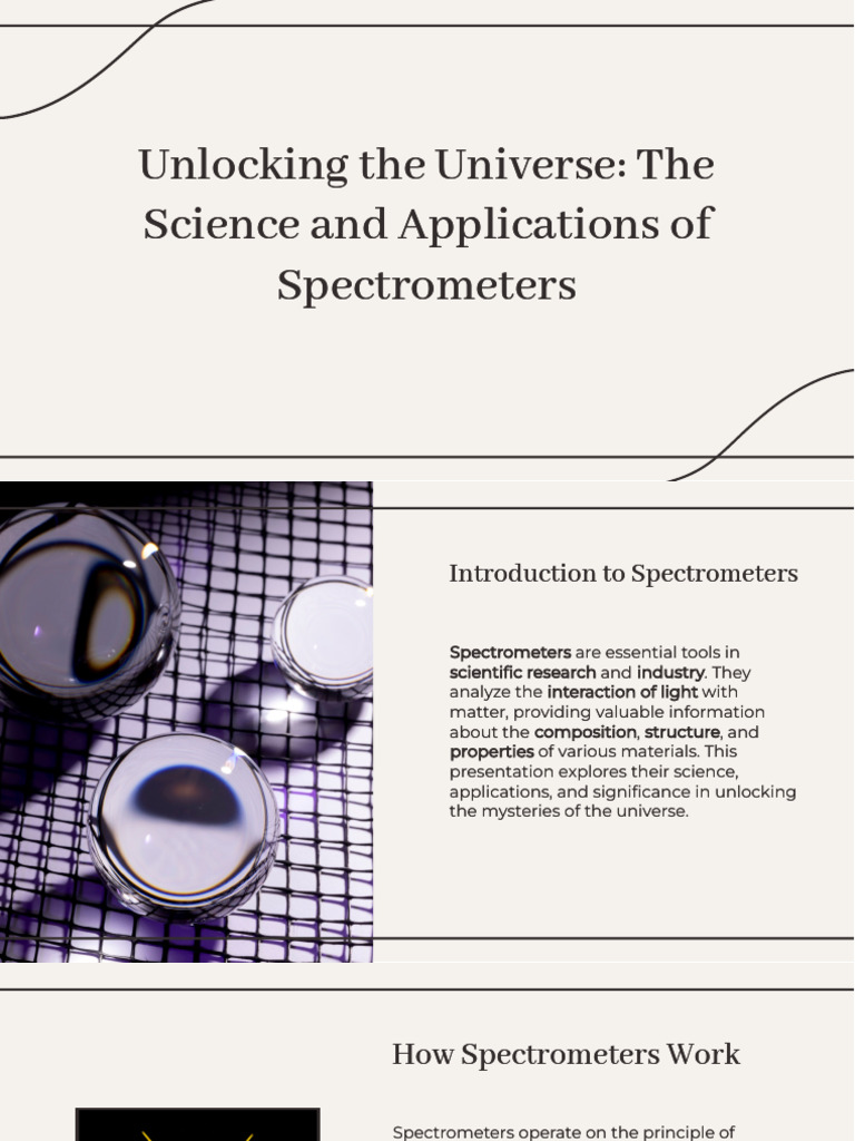 Spectrometer: Science and Applications | PDF