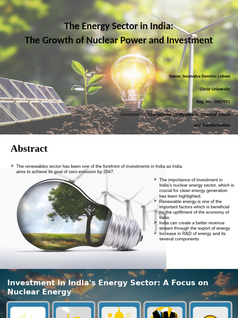 India's Nuclear Energy Investment Growth | PDF | Renewable Energy ...