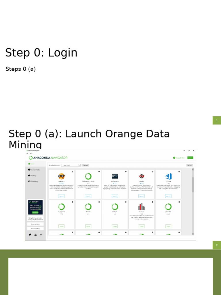 Orange Data Mining Step-by-Step Guide | PDF | Information Technology ...