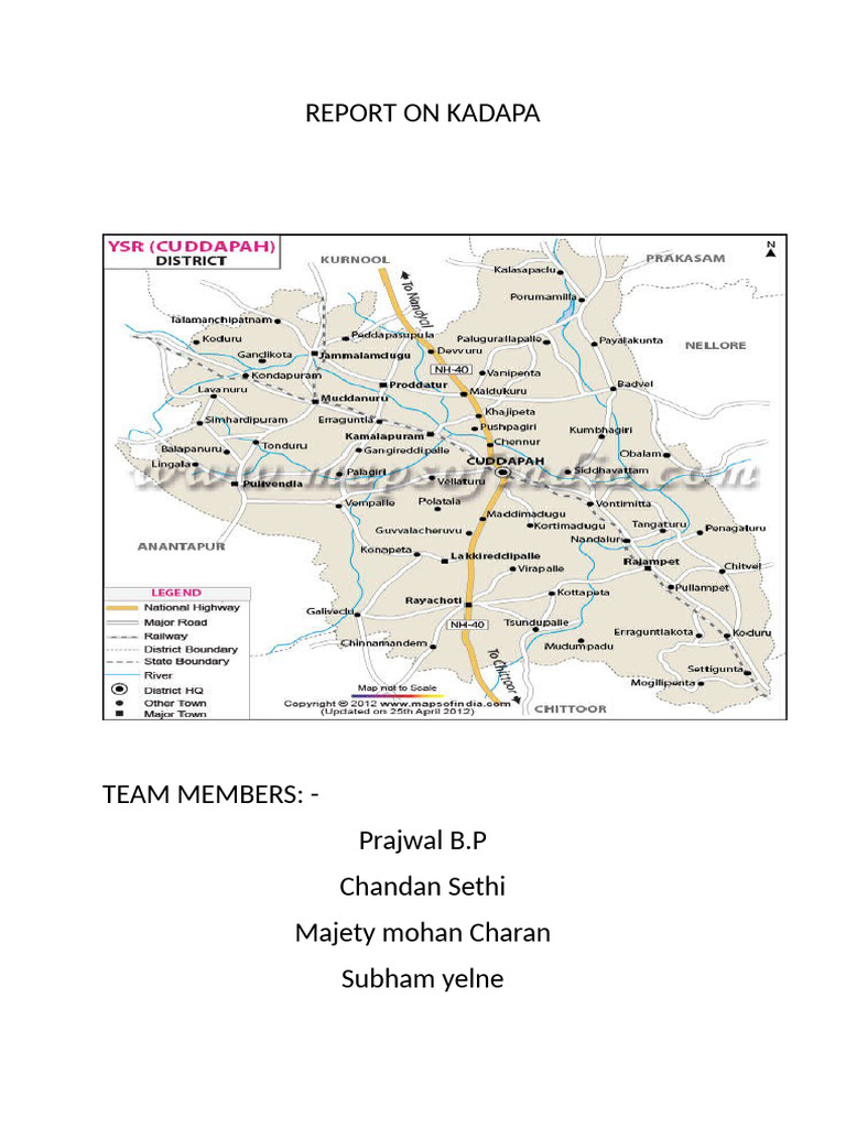 Kadapa District: History and Data Insights | PDF | Agriculture