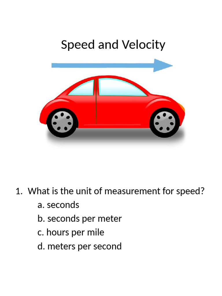 Speed | PDF | Velocity | Speed