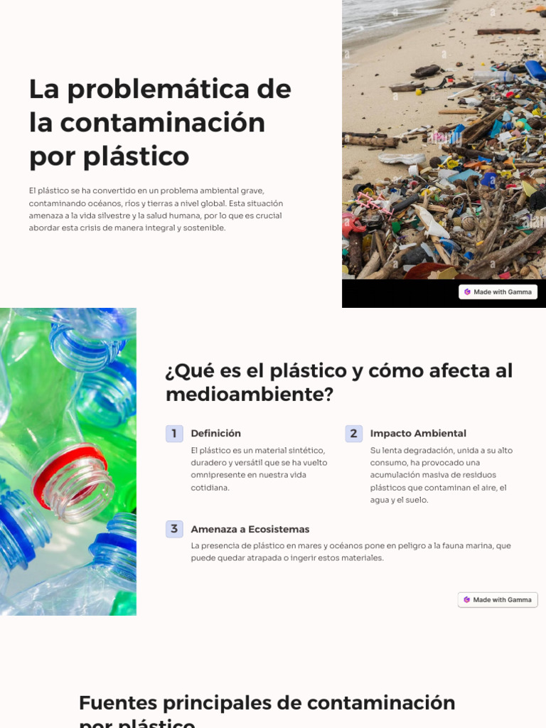 La Problematica de La Contaminacion Por Plastico | PDF | El plastico ...