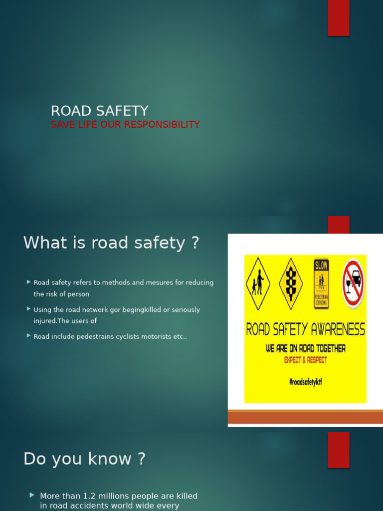 Road Safety: Key Facts and Tips | PDF