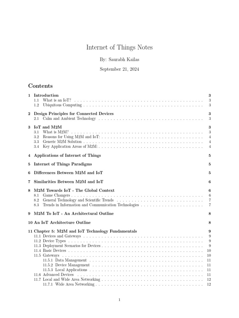 Understanding IoT and M2M Concepts | PDF | Internet Of Things ...