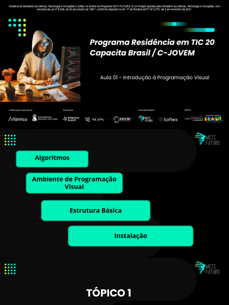Introdução à Programação Visual com Scratch | PDF | Algoritmos ...