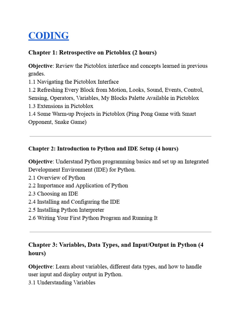 Updated Grade 8 Syllabus For C&R | PDF | Voltage | Python (Programming ...