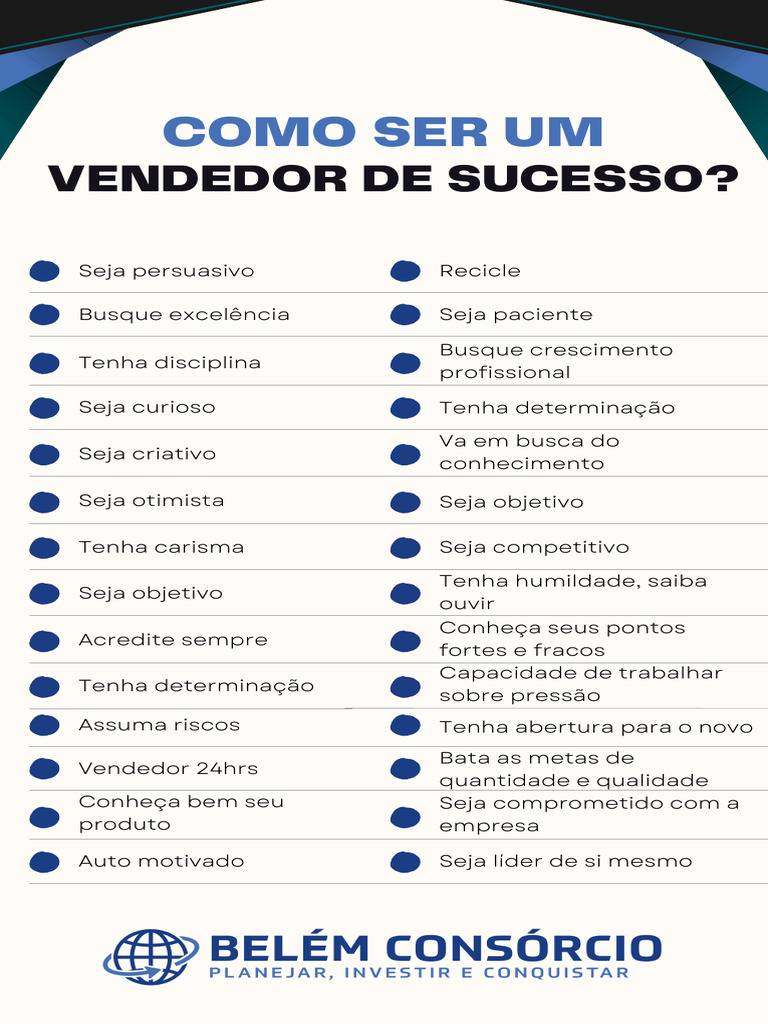 Dicas para Ser um Vendedor de Sucesso | PDF