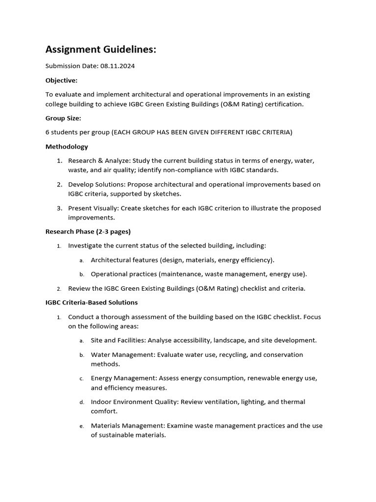 Assignment Guidelines - 18.10.2024 | PDF | Efficient Energy Use ...