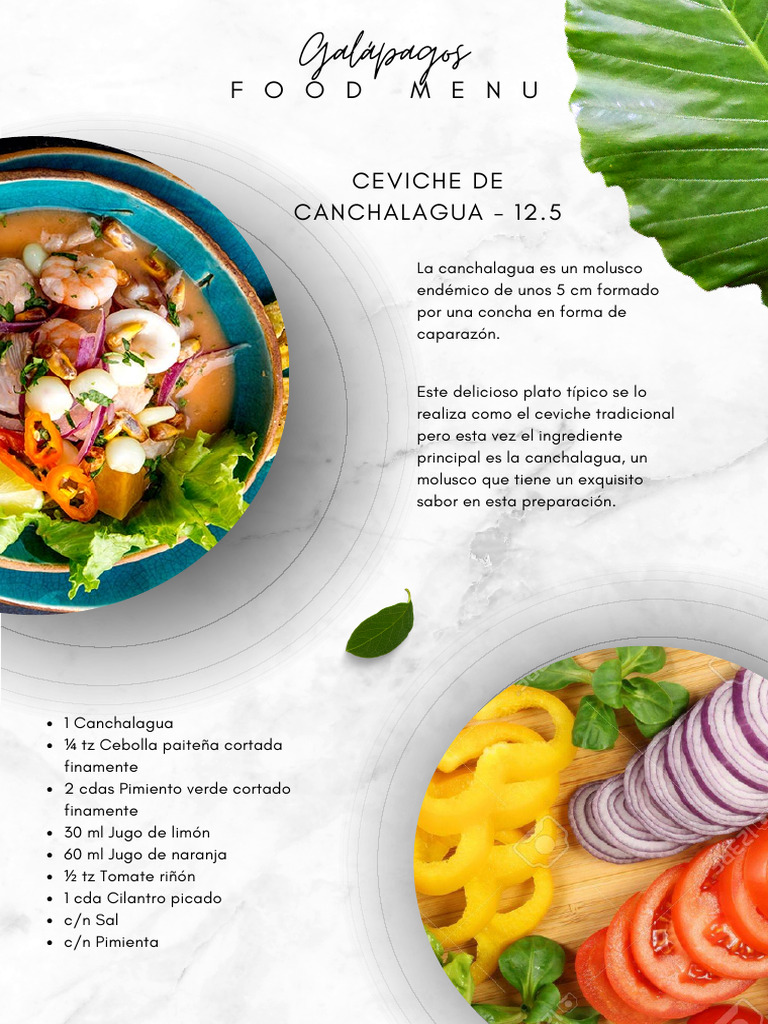 White Green Simple Food Menu Restaurant Cafe | PDF | Cocinando | Alimentos