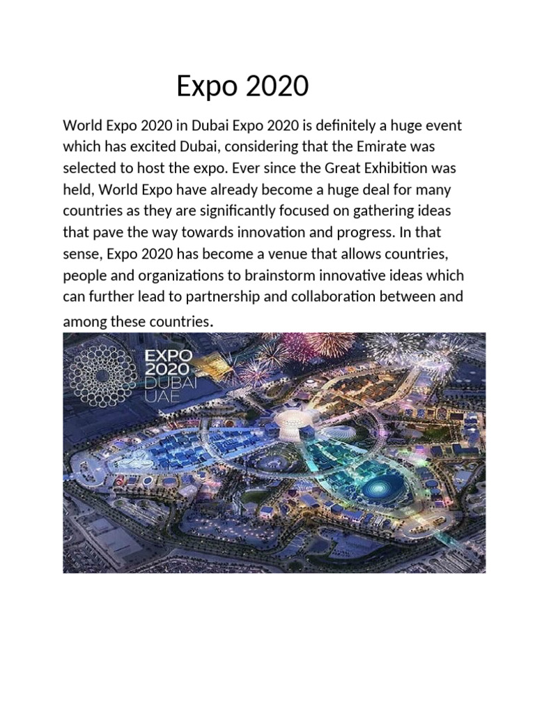 Expo 2020 | PDF
