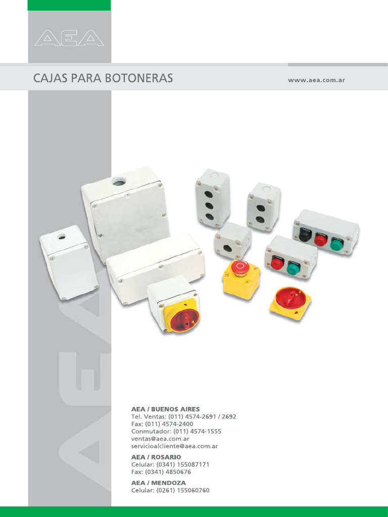 Caja para Botoneras | PDF