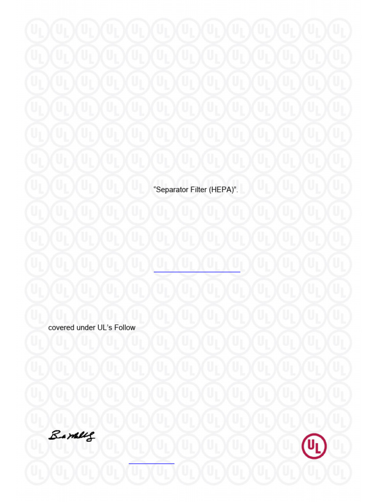 4 CertificateofCompliance - Separator Filter-UL | PDF