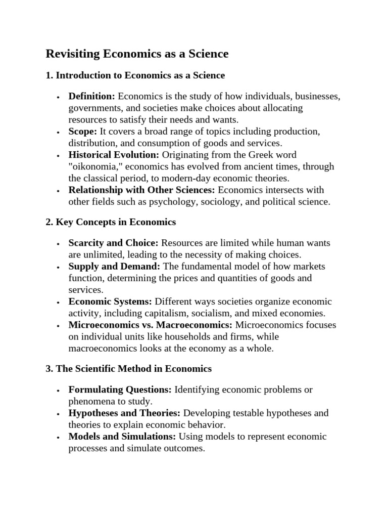 Economics: Science or Social Science? | PDF | Economics | Science