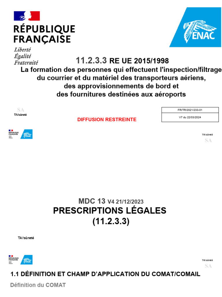 Sûreté du COMAT et COMAIL aéroportuaire | PDF | Aéroport | Aviation