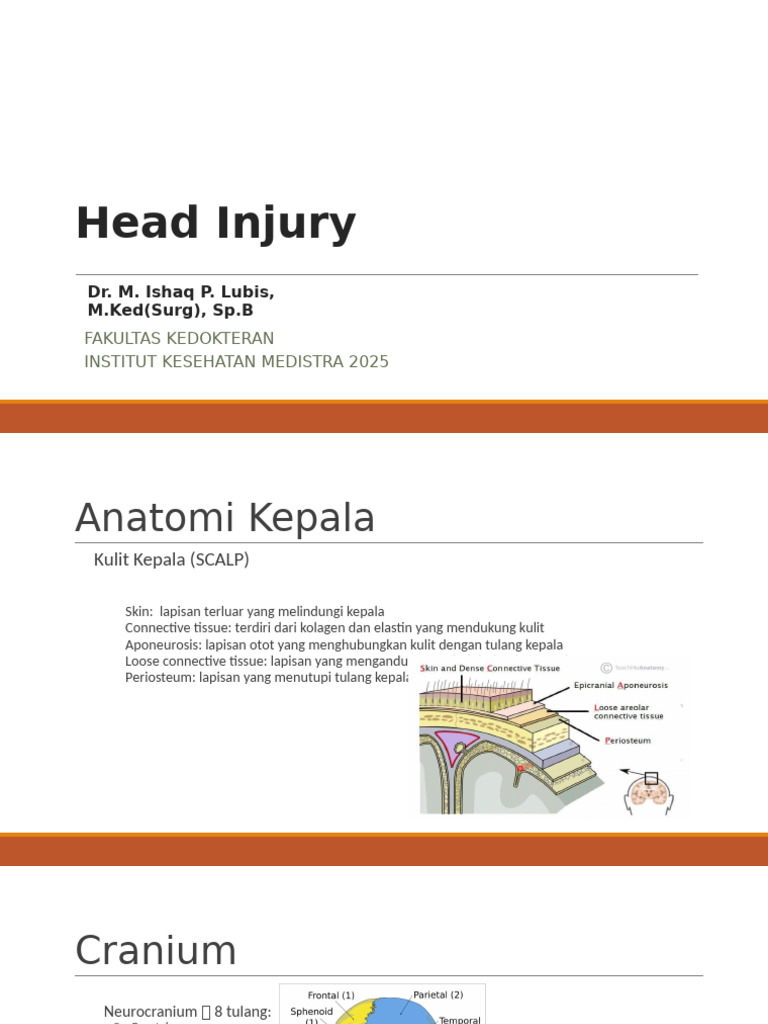 General Principles of Head Injury | PDF