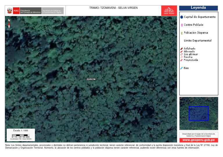 Mapa de TZOMAVENI a SELVA VIRGEN | PDF | Geodesia | Cartografía