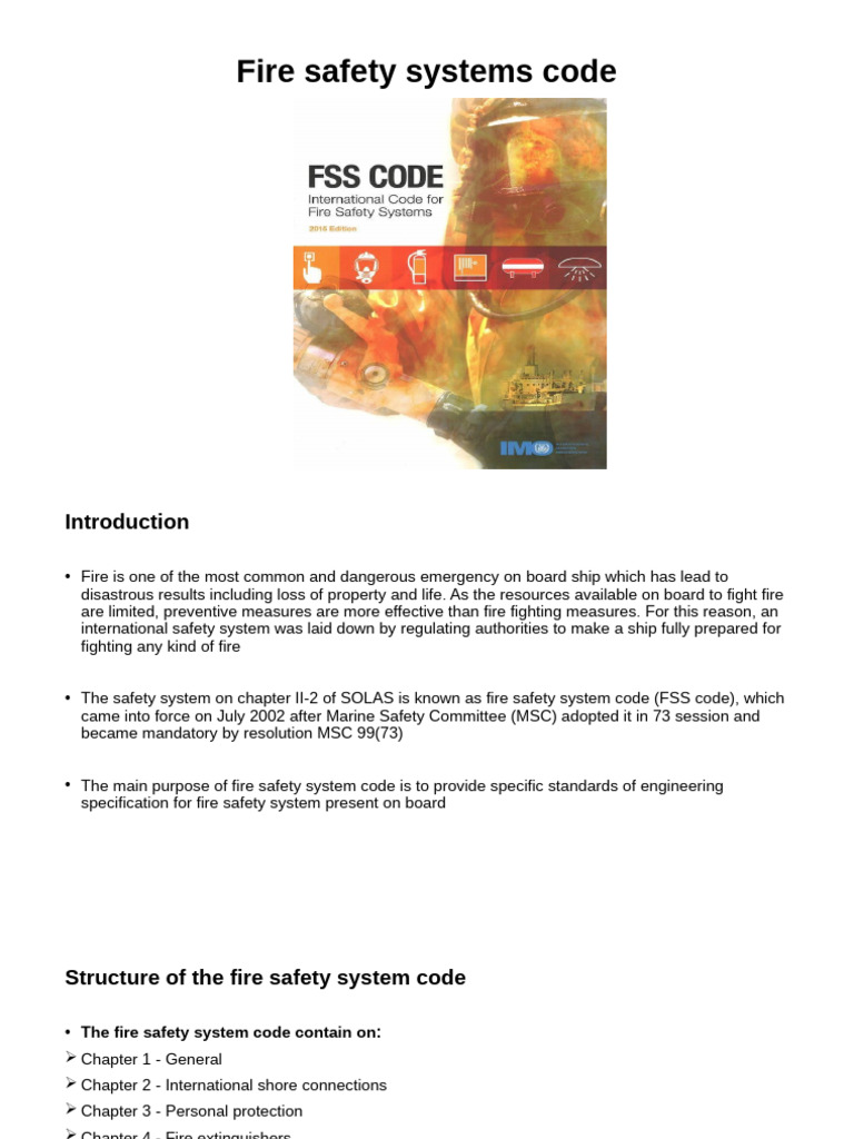Fire Safety Systems Code Overview | PDF | Fire Safety | Firefighter