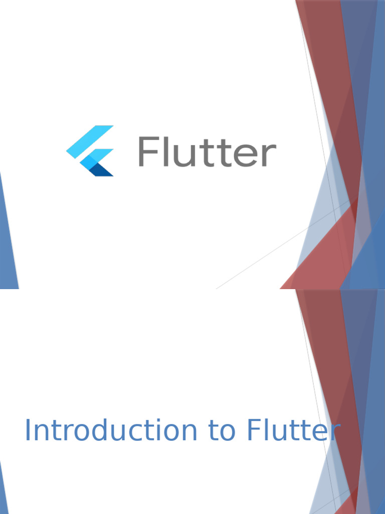Flutter Presentation dr2 | PDF | Mobile App | Android (Operating System)