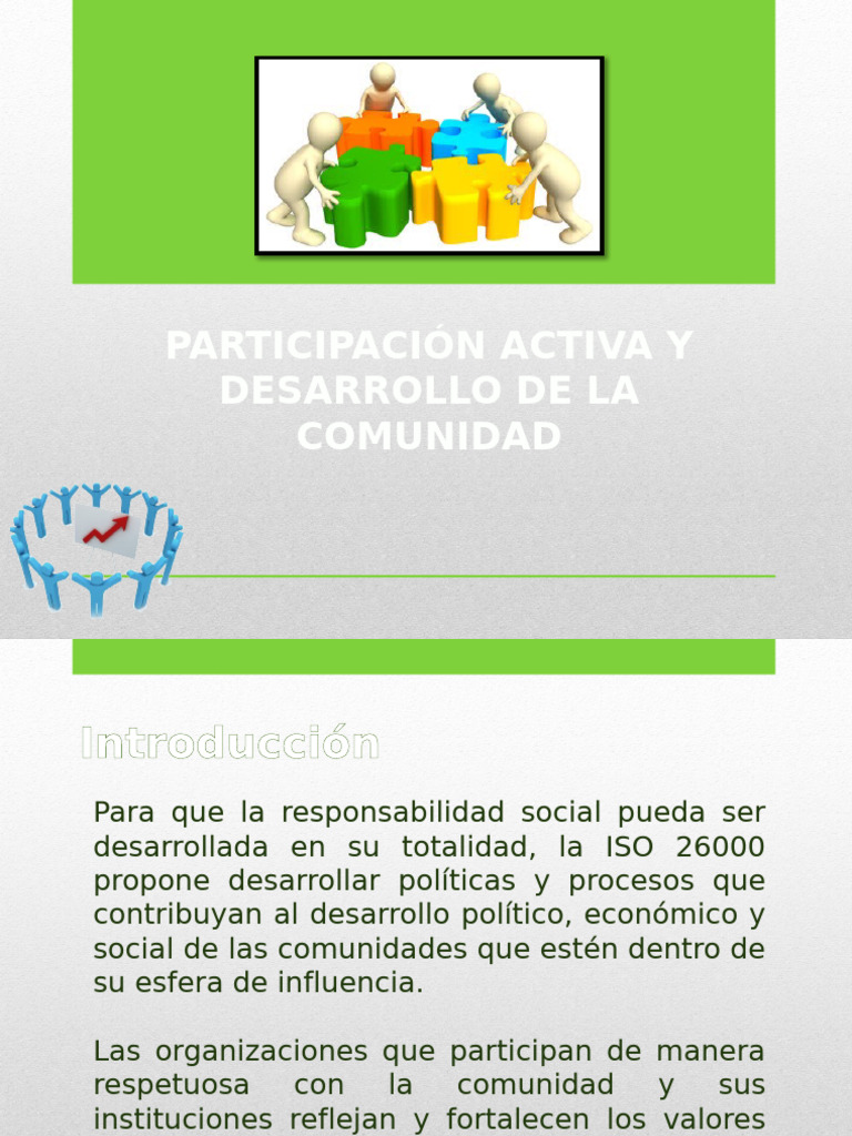 Participación Activa y Desarrollo de La Comunidad | PDF | Empleo | Pobreza