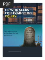 Understanding Equity Maxims in Law | PDF | Mortgage Law | Equity (Law)