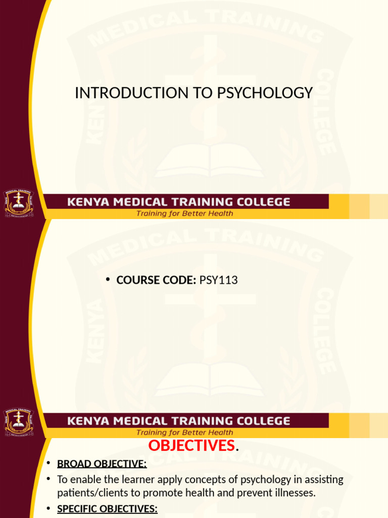 Introduction to Psychology Course PSY113 | PDF | Psychology | Learning