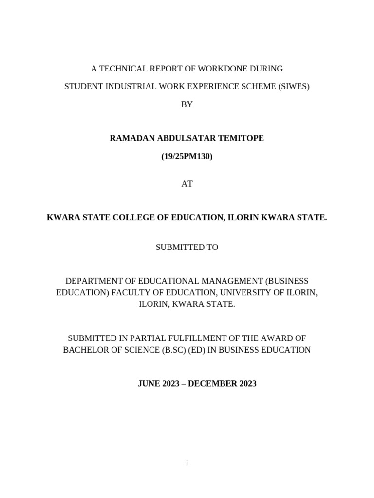 RAMADAN REPORT_063006 | PDF | Knowledge | Experience
