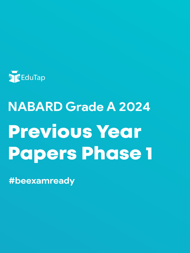 NABARD Grade A 2024 Phase 1 Papers | PDF | Mentorship | Rural Development