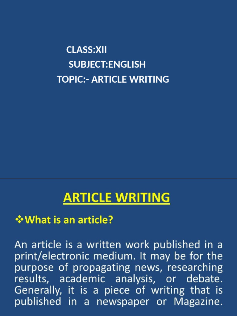 Article | PDF
