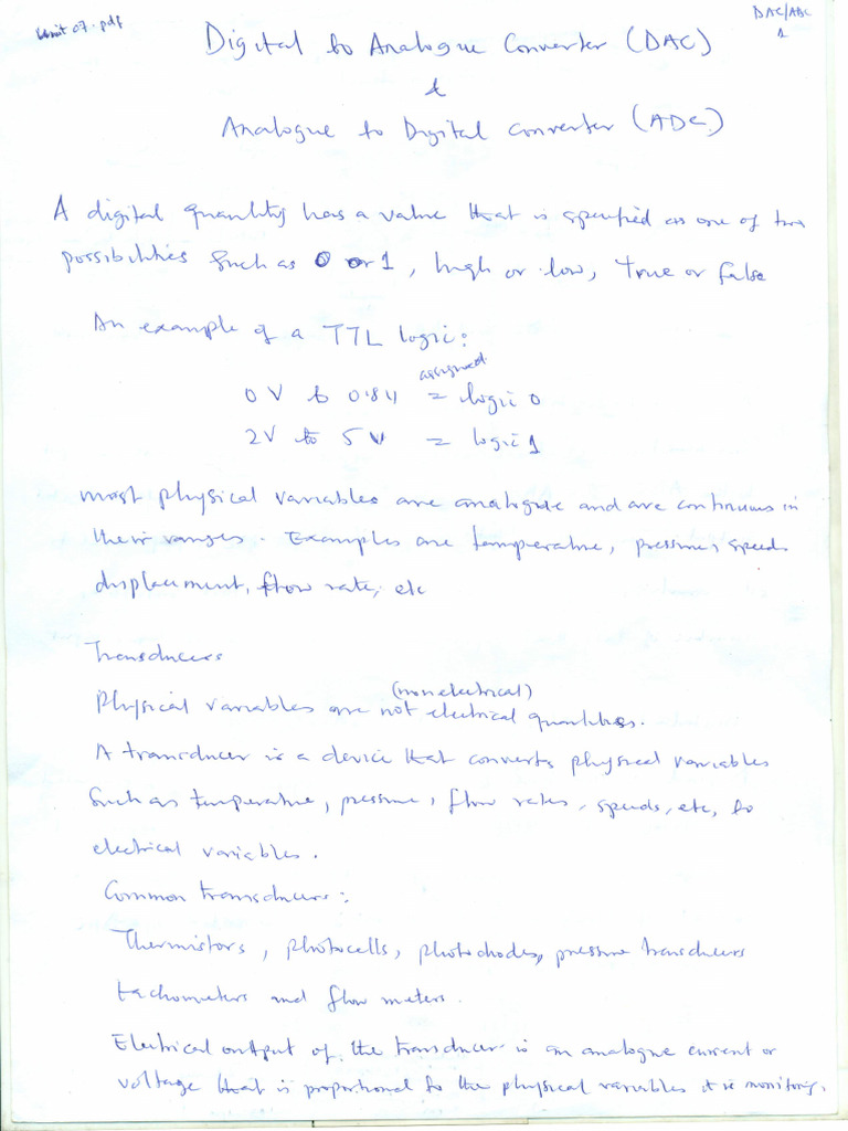 DAC and ADC With Examples | PDF