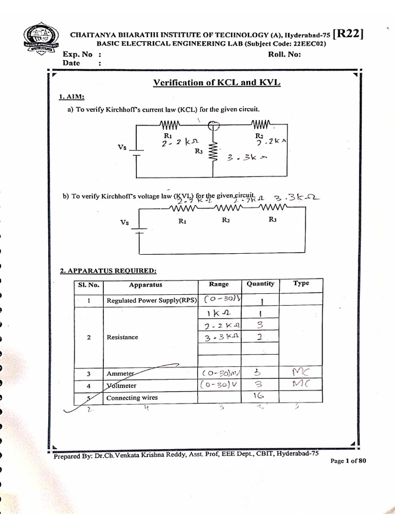 Electrical Lab | PDF