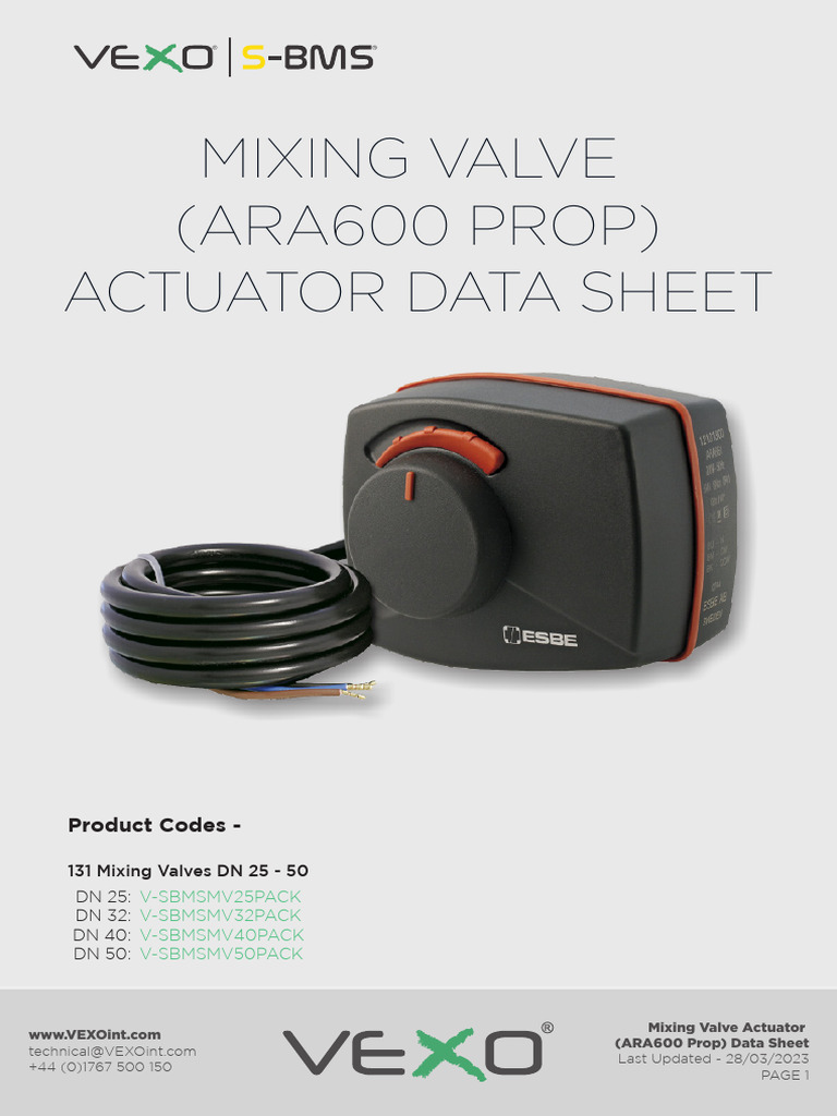 ara600-series-mixing-valve-actuator-data-pdf-alternating-current