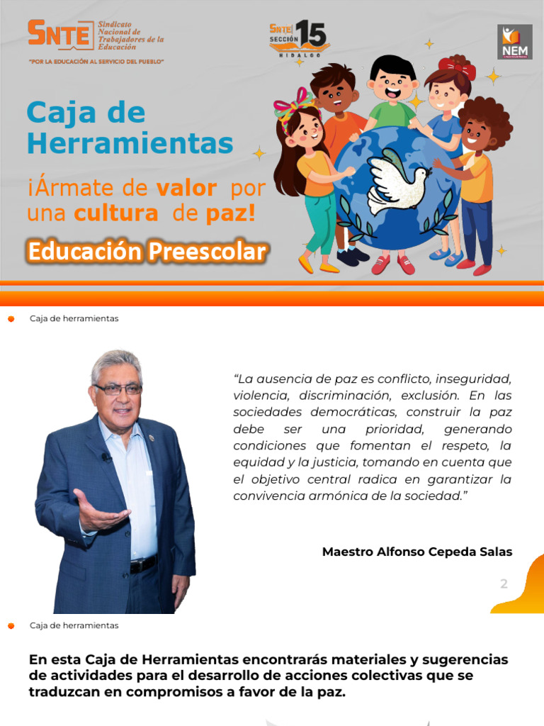 Caja de Herramientas para la Paz Preescolar | PDF | Inclusión ...