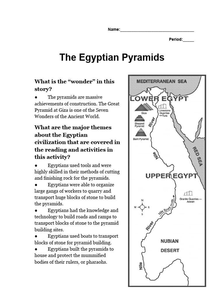 The Egyptian Pyramids | PDF | Egyptian Pyramids | Ancient Egypt