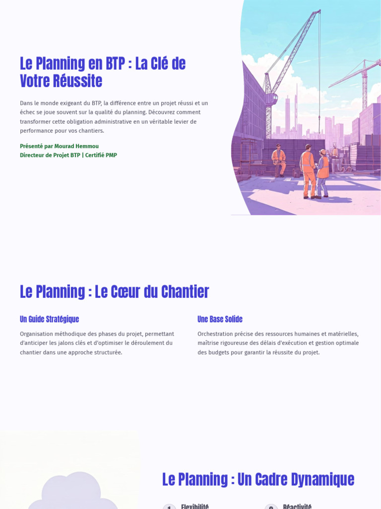 Optimisez votre Planning en BTP | PDF | Planification | Gestion de projet