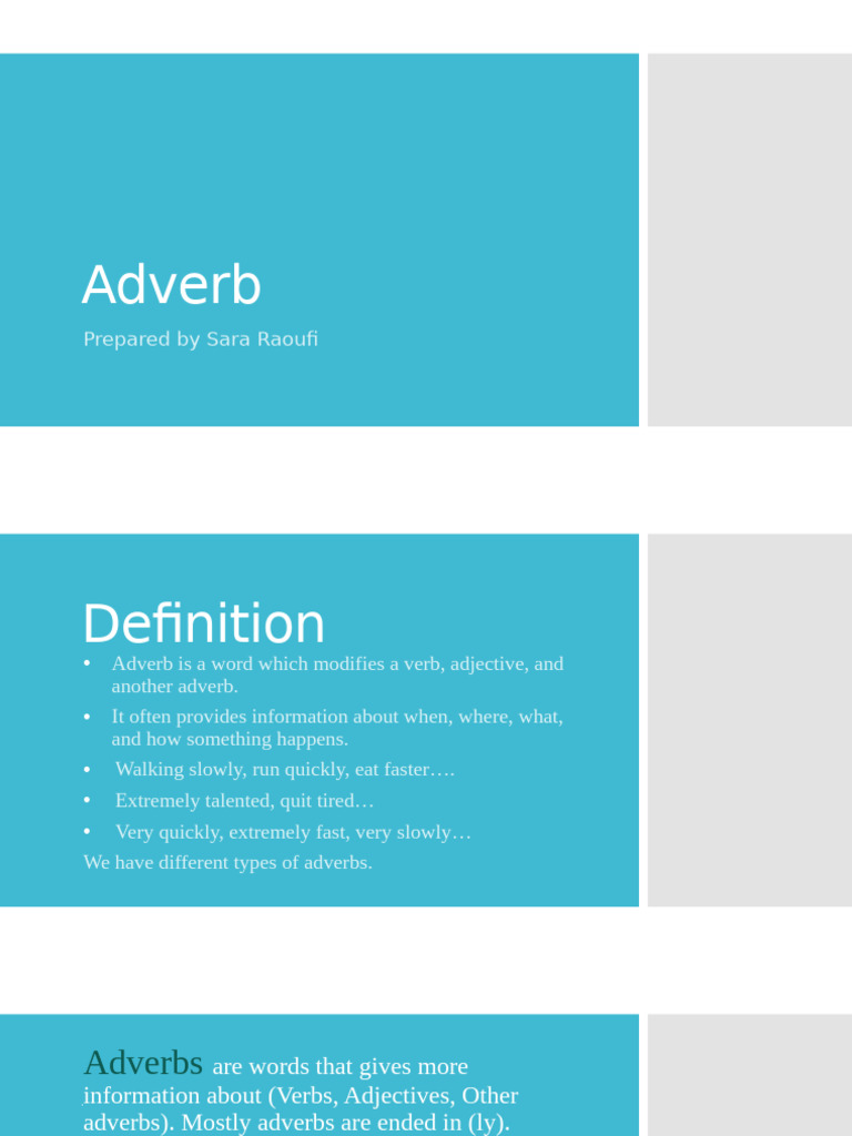 Adverb Pdf Adverb Adjective