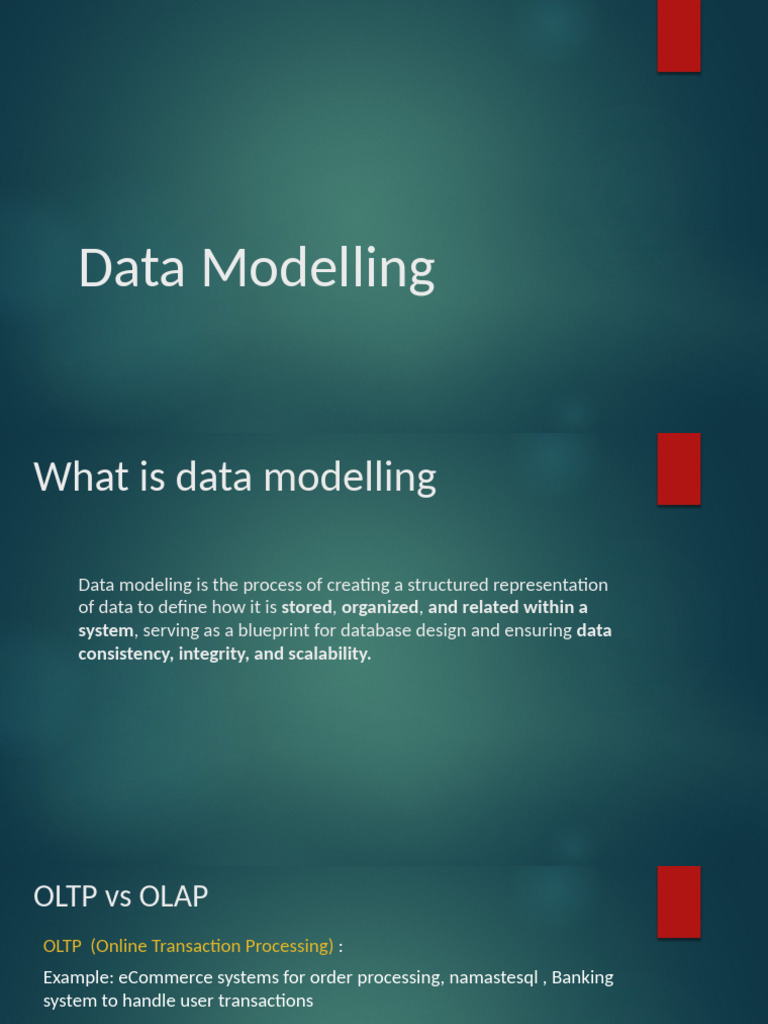 Data Modeling: OLTP vs OLAP Explained | PDF | Data Warehouse | Databases