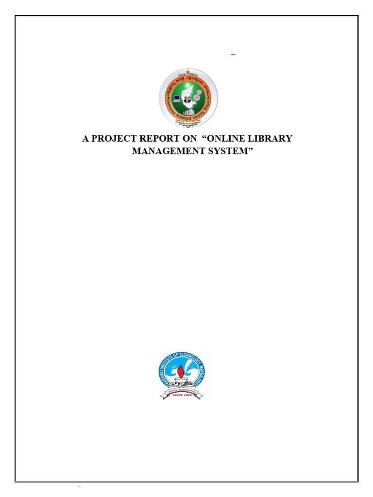 NEW ONLINE LIBRARY MANAGEMENT SYSTEM MINI PROJECT (1) | PDF | My Sql | Html