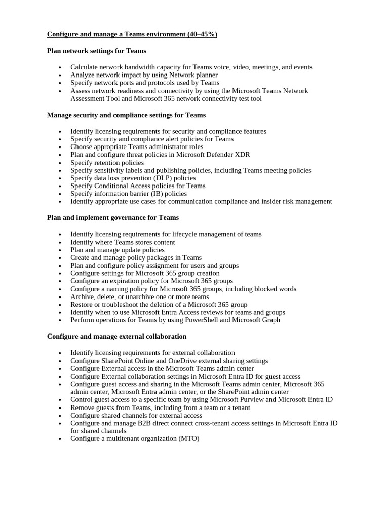 Managing Microsoft Teams Environment | PDF | Share Point | Mobile App