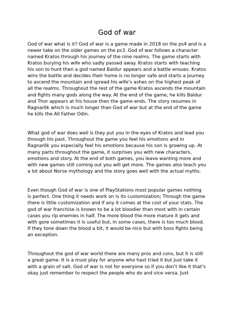 God of war | PDF