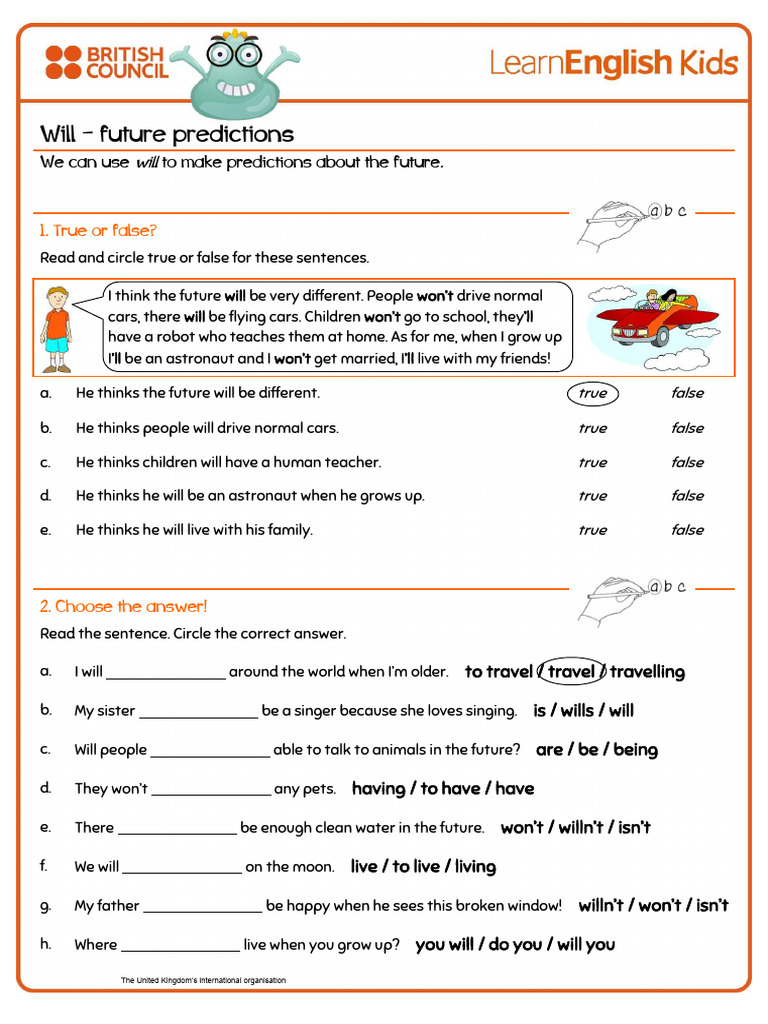 Will Practice 1 | PDF